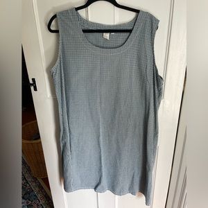 Vintage blue and green check dress